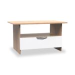 Beckett Gloss 1 Drawer with Open Shelf Coffee Table - Image 7