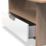 Beckett Gloss 1 Drawer with Open Shelf Coffee Table - Image 9