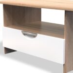 Beckett Gloss 1 Drawer with Open Shelf Coffee Table - Image 15
