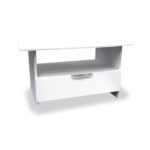 Beckett Gloss 1 Drawer with Open Shelf Coffee Table - Image 6
