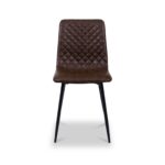 Harding 110cm Round Dining Table with 4 Faux Leather Dining Chairs - Image 3