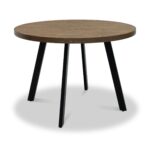 Harding 110cm Round Dining Table with 4 Faux Leather Dining Chairs - Image 4