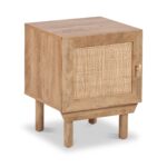 Henrik Natural Rattan 1 Door Bedside Table