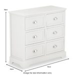 Croft Pine 6 Drawer Chest of Drawers - Image 18