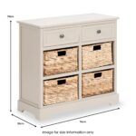 Devonshire Pine Small Sideboard with Baskets - Image 10