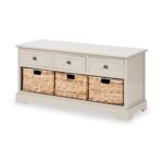 Devonshire Pine Storage Bench with Baskets - Image 7