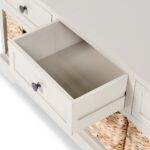 Devonshire Pine Storage Bench with Baskets - Image 5