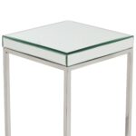 Elysee Mirrored Glass Square Side Table - Image 7