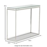 Elysee Mirrored Glass Console Table Table - Image 7