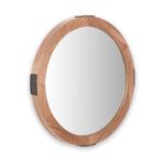 Elwood Walnut Wood Effect Wall Mirror