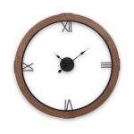 Vermont Walnut Wood Effect Wall Clock