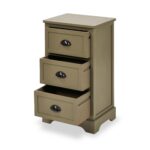 Croft Pine 3 Drawer Bedside Table - Image 4