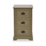 Croft Pine 3 Drawer Bedside Table - Image 3