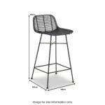 Rattan Core Bar Stool - Image 18