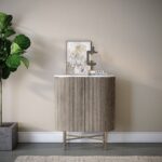 Amelie Grey Fluted Mini Sideboard - Image 2