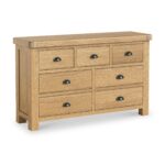Portland Oak 3 Over 4 Drawer Chest - Image 3