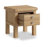 Portland Oak Lamp Table - Image 7