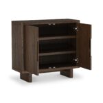 Mylor Oak 2 Door Shoe Storage Unit - Image 3