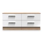 Blakely White & Light Oak 4 Drawer Storage Unit - Image 2