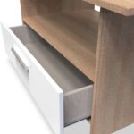 Blakely White & Light Oak 1 Drawer Coffee Table - Image 4