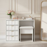 Harlow Dressing Table & Stool Set - Image 8
