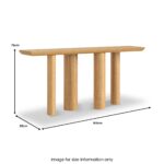 Arden Oak 165cm Console Table - Image 3