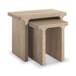 Mylor Washed Oak Nest of Tables