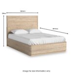 Mylor Washed Oak Bed Frame - Image 5