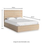 Mylor Washed Oak Bed Frame - Image 6