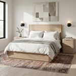 Mylor Washed Oak Bed Frame