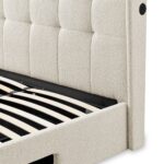 Koble Wafer Boucle Upholstered TV Bed - Image 9
