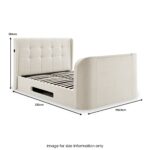Koble Wafer Boucle Upholstered TV Bed - Image 11