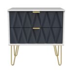 Geo 2 Drawer Utility with Gold Hairpin Legs - Image 6