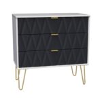 Geo 3 Drawer Chest with Gold Hairpin Legs - Image 5