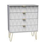 Geo 4 Drawer Chest with Gold Hairpin Legs - Image 15