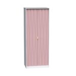 Geo Panelled 2 Door Wardrobe - Image 3