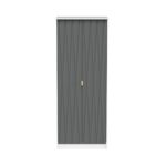 Geo Panelled 2 Door Wardrobe - Image 2