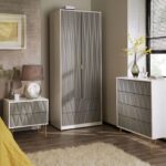 Geo Panelled 2 Door 2 Drawer Wardrobe - Image 2