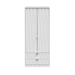 Geo Panelled 2 Door 2 Drawer Wardrobe - Image 18