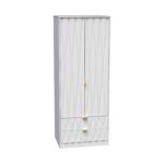Geo Panelled 2 Door 2 Drawer Wardrobe - Image 16