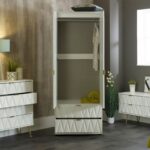 Geo Panelled 2 Door 2 Drawer Wardrobe - Image 19