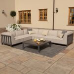 Maze Ibiza Medium Corner Sofa Set With Square Table