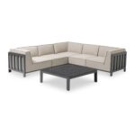 Maze Ibiza Small Corner Sofa Set With Square Table - Image 2