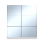 Holland 180cm Sliding Full Mirror Double Wardrobe - Image 10