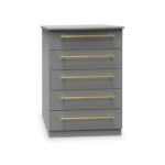 Bramham Grey 5 Drawer Chest