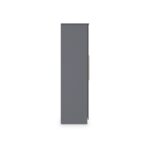Bramham Grey 3 Door Mirror Wardrobe - Image 5