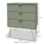 Moreno 3 Drawer Midi Unit - Image 7