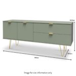 Moreno 2 Drawer 2 Door Wide Sideboard - Image 12
