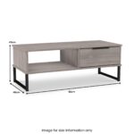Ashbourne 1 Drawer Coffee Table - Image 15