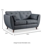 Edison Leather 2 Seater Sofa - Image 62